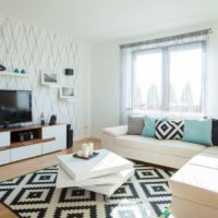 design tapety kombinace obývací pokoj fotografie