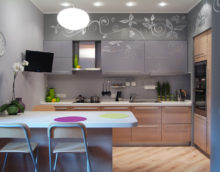 virtuves dizains dzīvoklī