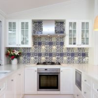 plytelių dizainas virtuvės nuotraukoje