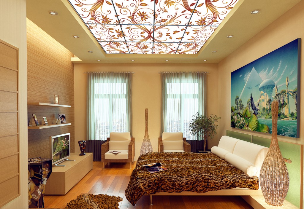 design stropu ložnice