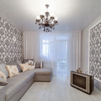 klasický design tapety v obývacím pokoji