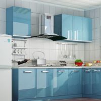 cucina in blu