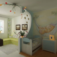 apartmen studio untuk keluarga dengan gambar dalaman kanak-kanak