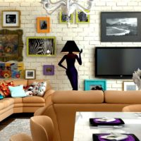 DIY dzīvokļa dizaina interjera foto