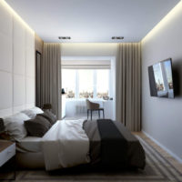 дизайн на спалнята 10 квадратни метра интериорна снимка