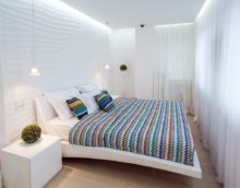 světlý design ložnice 11 m2