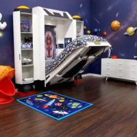 dětský pokoj pro chlapce praktický interiér