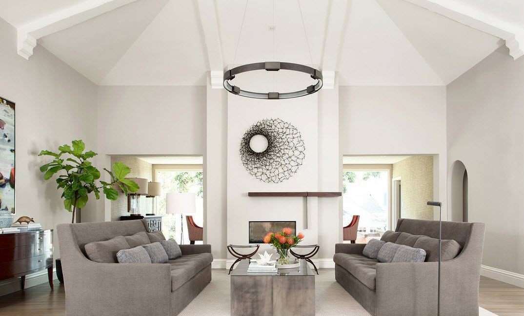 chalupa design obývacího pokoje