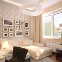 Návrh interiéru obývacího pokoje v bytě