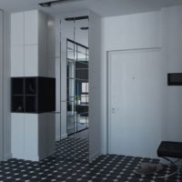 Dizajnerski hodnik u sivim bojama