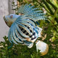 Decoratieve vis van een oude band