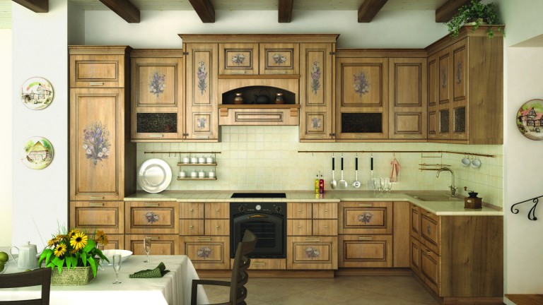 „Pasidaryk pats“ virtuvės dekoras su trafareto raštu