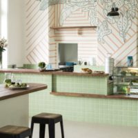 Mazgājamas tapetes virtuves sienu dizainā