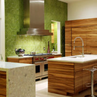 3D pozadina u dizajnu kuhinjskih zidova