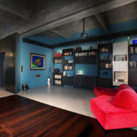 Culori contrastante în designul camerei individuale