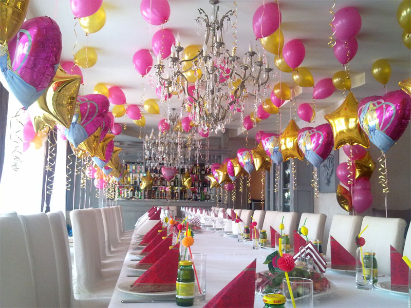 Декорация с балони за детски рожден ден