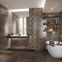 Mozaikinis vonios kambario dizainas