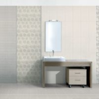 Minimalistinė vonios kambario mozaika