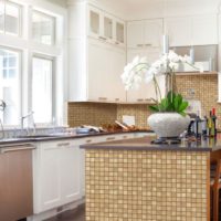 Mozaic în bucătărie în stilul Provence