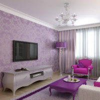 Reka bentuk ruang tamu di lavender