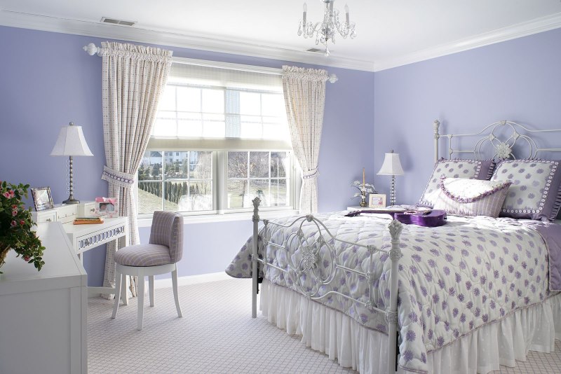Lavendel provence rustieke slaapkamer