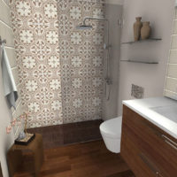 Linoleja izmantošana grīdas notekas ierīkošanai vannas istabā