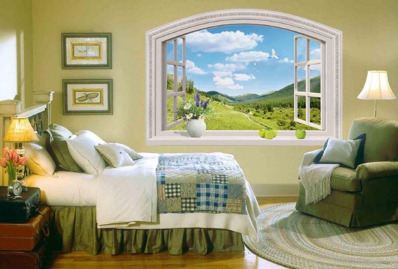 Do-it-yourself dekorativní výklenek v podobě otevřeného okna