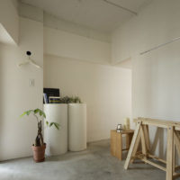 Šviesus privačiojo namo prieškambaris minimalizmo stiliumi