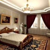Ярка светлина в спалня в класически стил