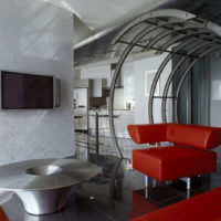 Interiorul camerei în stil futurist