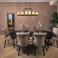 Brick dining table for the whole family