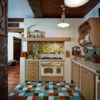 Mozaic din ceramică în designul bucătăriei