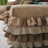 Upholstery perabot dengan perabot semula jadi