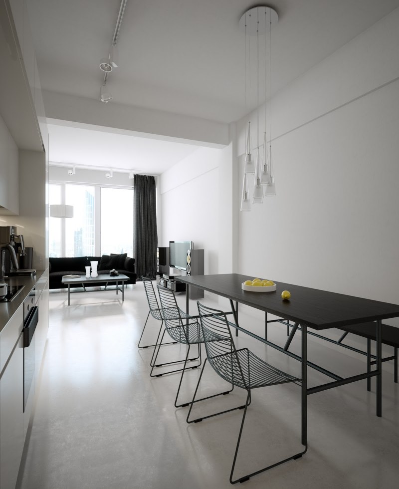 Ruang makan minimalis di dapur