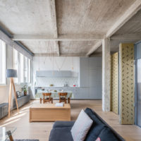 Loftový design v obývacím pokoji