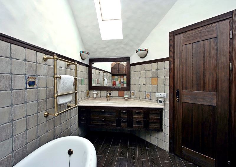 German style bathroom interior