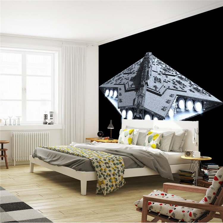 خلفية الصورة في غرفة النوم على أساس حرب النجوم