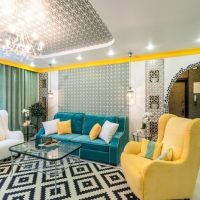 Secesní design obývacího pokoje
