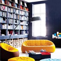 Police na knihy od podlahy ke stropu