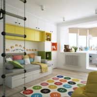 Camera pentru copii cu loggie combinată