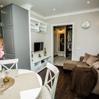 Rustikální kuchyň-obývací pokoj