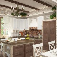 Dizajn kuhinje s otokom u privatnoj kući
