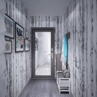 Koridor sempit dengan kelabu