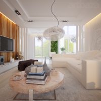 Světlý pokoj ve stylu minimalismu