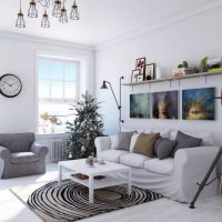 Cameră luminoasă în stil scandinav