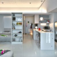 Design a studio apartment for a modern family