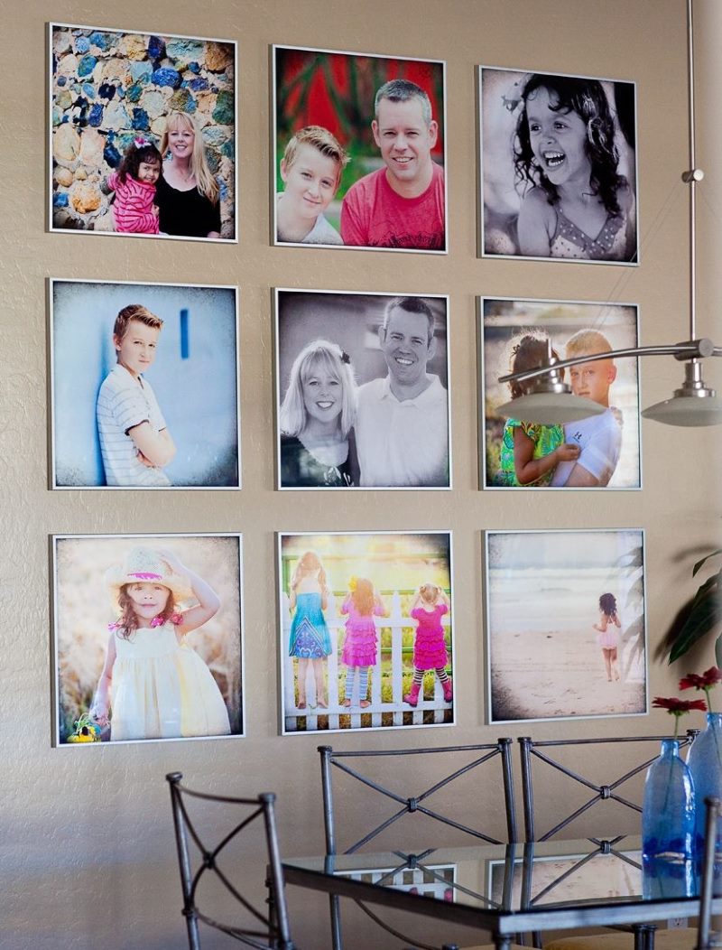 Fotografii de decor de perete din bucătărie-sufragerie