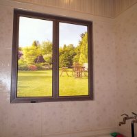 Badkamer met vals raam