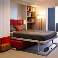 سرير قابل للتحويل في تصميم الغرفة