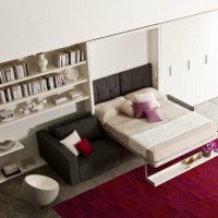 Mobilier transformator în proiectarea unui apartament de studio